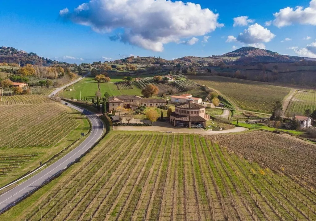 Panoramica della tenuta Santavenere