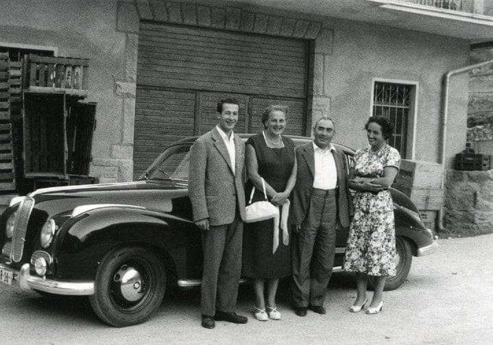 historische Schwarzweißfotos der Familie Triacca