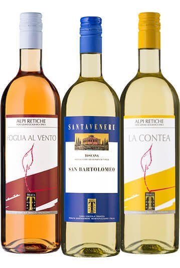 Prestigious white wines from the Triacca winery