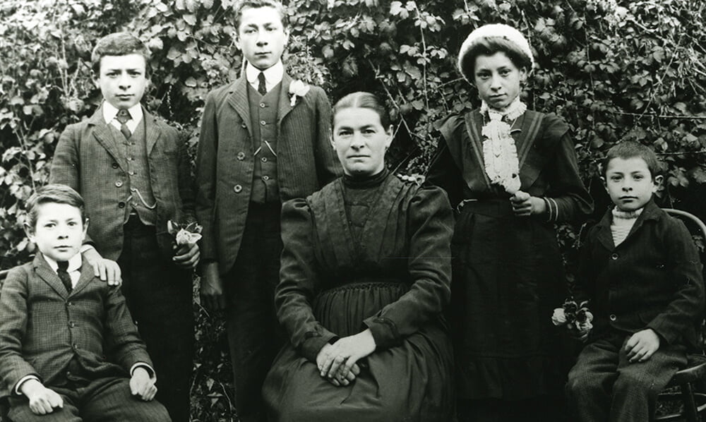historical photo of the Triacca family